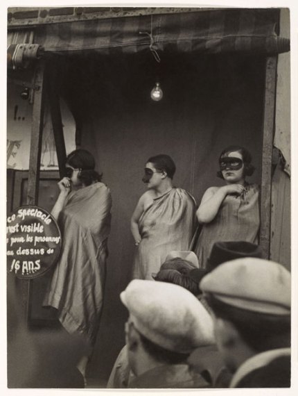 Brassaï, Street Fair, Boulevard St. Jacques, Paris 1931
